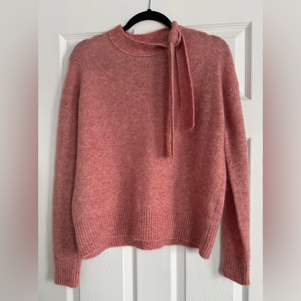 XS Sezane tie sweater